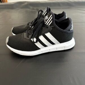 Adidas Womens Black and White Sneakers